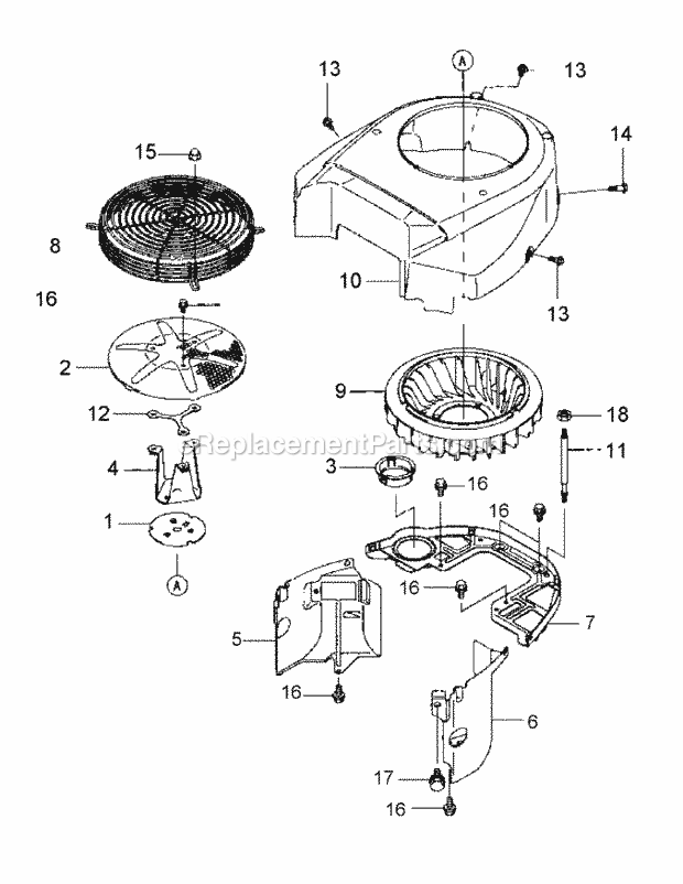 Fh601v-Bs27 Cooling Equipment Diagram and Parts List for M48-KW 53BB5DAV750-19-HP Cub Cadet Lawn Tractor